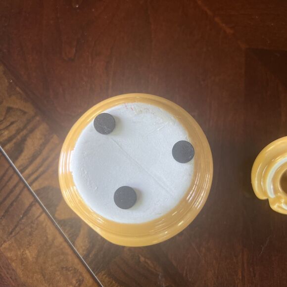 Mini Honey Pot Ceramic Jar & Wood Dipper Beehive with Bumble Bee Flower Lid - Picture 9 of 9